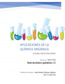 Aplicaciones de la quimica orgánica