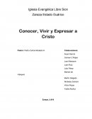 Manual conocer vivir y expresar a Cristo