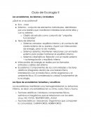Guía de Ecología II Los ecosistemas, los biomas y la biosfera