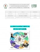 LA EDUCACIÓN VIRTUAL EN EL ECUADOR