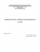 ANALISIS SOBRE EL INGRESO DE VENEZUELA AL CONSEJO DE SEGURIDAD DE LA ONU