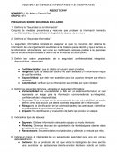 PREGUNTAS SOBRE SEGURIDAD EN LA RED