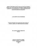 DISEÑO E IMPLEMENTACION DE UNA APLICACIÓN QUE PERMITA CONSULTAR Y ACTUALIZAR EN EL SISTEMA EL OBSERVADOR DEL ALUMNO