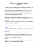 Políticas en el manejo de precios