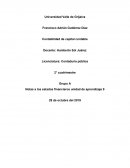 Resumen de los estados financieros