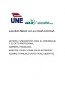 FUNDAMENTOS PARA EL APRENDIZAJE Y EL ÉXITO PROFESIONAL