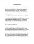IMPORTANCIA DE LA INVESTIGACION EN EDUCACIÓN