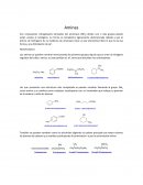 Aminas alifáticas y aromáticas: Nomenclatura, formación de sales y diferenciación por ácido nitroso