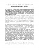 ANALSIS DE LA LECTURA “EL CEREBRO ¿COMO APRENDER MEJOR?”