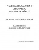 HABILIDADES, SALARIOS Y DESIGUALDAD REGIONAL EN MÉXICO