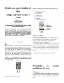 Filtro casero. Darle otra oportunidad al agua