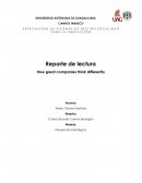 How great companies think differently. Planeación Estratégica