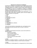 Estructura de un protocolo de investigación