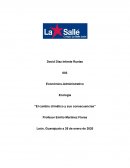 Ecología “El cambio climático y sus consecuencias”