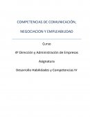 COMPETENCIAS DE COMUNICACIÓN, NEGOCIACION Y EMPLEABILIDAD