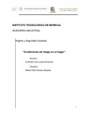 Higiene y Seguridad Industrial. “Condiciones de riesgo en el hogar”