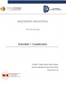 Taller de liderazgo.Cuestionario