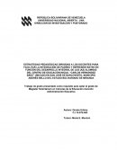 ESTRATEGIAS PEDAGÓGICAS DIRIGIDAS A LOS DOCENTES PARA FACILITAR LA INTEGRACIÓN DE PADRES Y REPRESENTANTES EN FUNCIÓN DEL DESARROLLO INTEGRAL DE LOS (AS) ALUMNAS