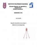 Levantamiento de terreno por método de diagonales