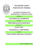 Matemáticas para arquitectura