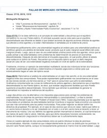 FALLAS DE MERCADO: EXTERNALIDADES. Página 1