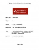 LA ÉTICA COMO BASE FUNDAMENTAL PARA LA FORMACIÓN Y DESARROLLO DEL ESTUDIANTE DE DERECHO