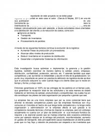 DISEÑO DE UN PROGRAMA DE LOGÍSTICA Y DISTRIBUCIÓN DE LOS PRODUCTOS EN LA FÁBRICA DE HIELO “LA NORTEÑA. Página 11