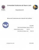 Manual de Fundamentos de la Solución de Conflictos