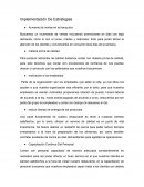 Implementación De Estrategias