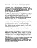 EL CAMINO DE LA MOTIVACION HACIA LA INVESTIGACION CIENTIFICA