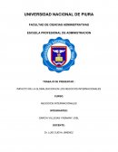 IMPACTO DE LA GLOBALIZACION EN LOS NEGOCIOS INTERNACIONALES