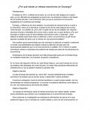 El porque del retraso económico en DGO