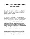 Ensayo “depresión causada por la tecnología”