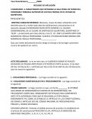 Apelación por violación al debido proceso