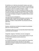 El periódico es un medio de comunicación i