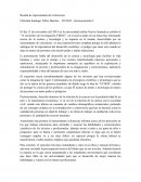 Reseña de representante de Colciencias