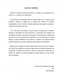 Ensayo negocio y empresa