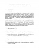 INFORME SOBRE LAS ESPECIALIDADES DE LA GEOLOGÍA