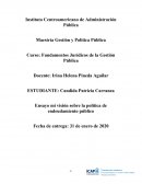 Fundamentos Jurídicos de la Gestión Pública