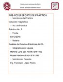 Induccion magnetica. Análisis de Circuitos Eléctricos de CA