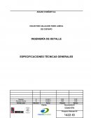 ESPECIFICACIONES TÉCNICAS GENERALES COLECTOR CALLEJON TORO LORCA