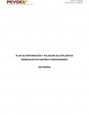 PLAN DE PERFORACIÓN Y VOLADURA DE EXPLOSIVOS RESIDUALES EN CANTERA CHONTARANGRA