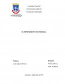 El emprendimiento en Venezuela