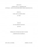 Actividad Artículo de revisión sobre teorías administrativas