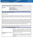 Presentación problema ético a nivel organizacional o empresarial