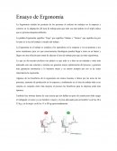 Ensayo de ergonomia
