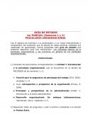 Unidad 1: Introducción a la psicología organizacional