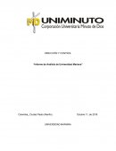 DIRECCIÓN Y CONTROL “Informe de Análisis de Universidad Mariana”