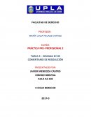 COMENTARIO DE RESOLUCION