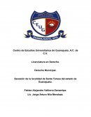 Derecho Municipal. Secesión de la localidad de Santa Teresa del estado de Guanajuato